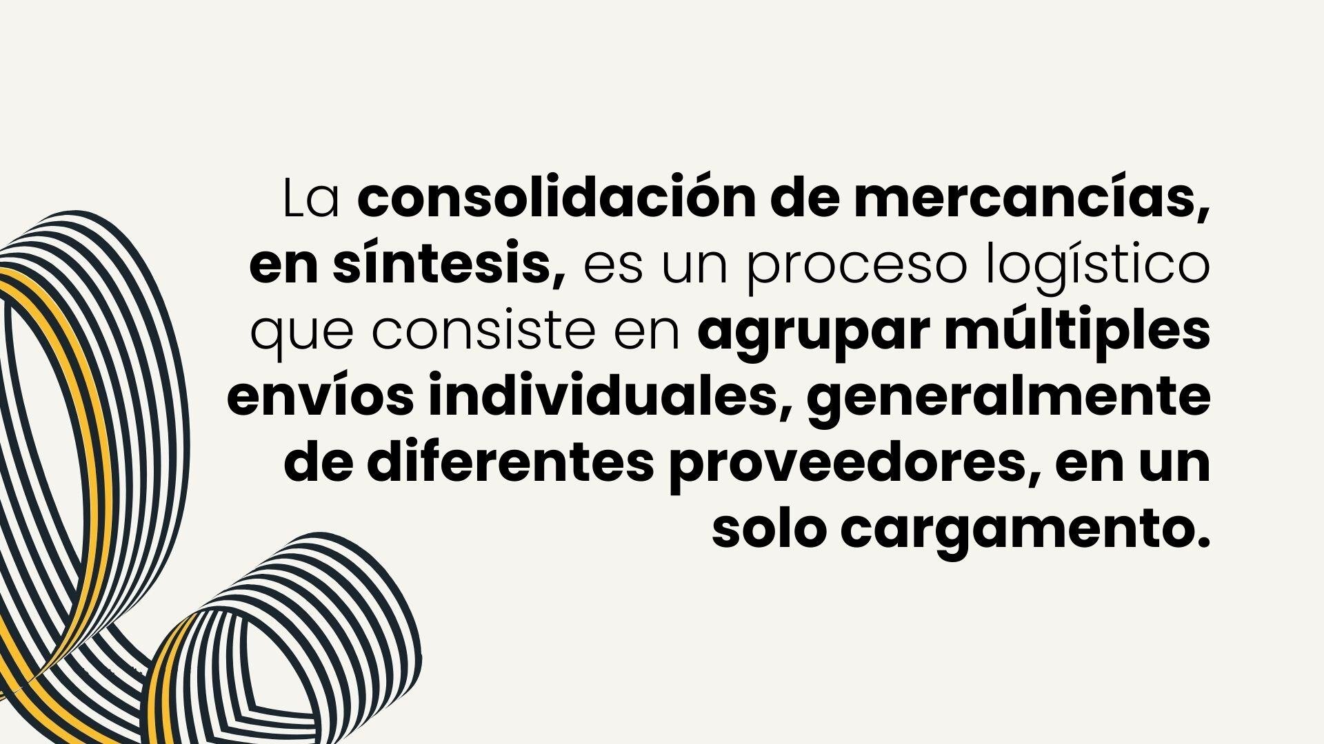 Consolidación de mercancías