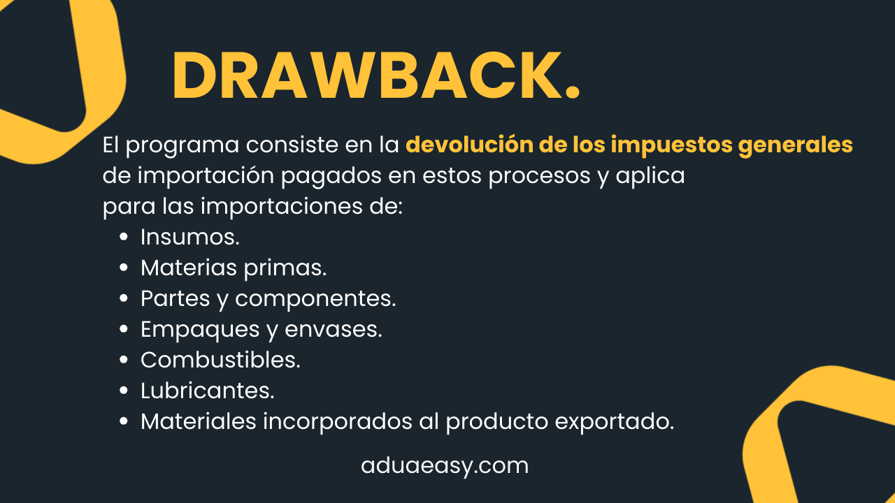 Este programa de beneficios sirve para materias primas, partes y componentes para la industria.