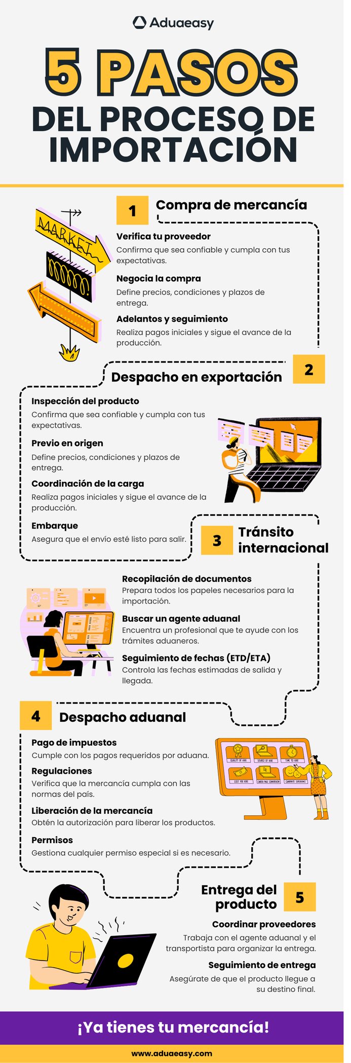 Pasos del Proceso de Importación